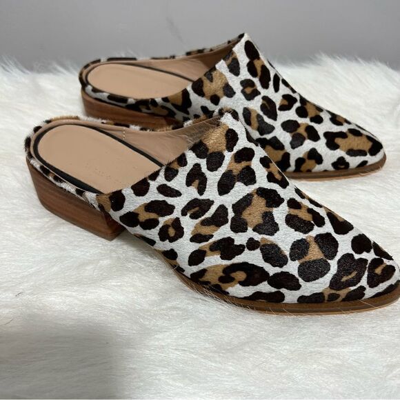 Able (Local + Global) Miriam Leopard Print Calf Hair Mule - 6 - Picture 7 of 12